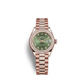 Lady-Datejust 28, 18kt Everose Gold and diamonds, Ref# 279135RBR-0014