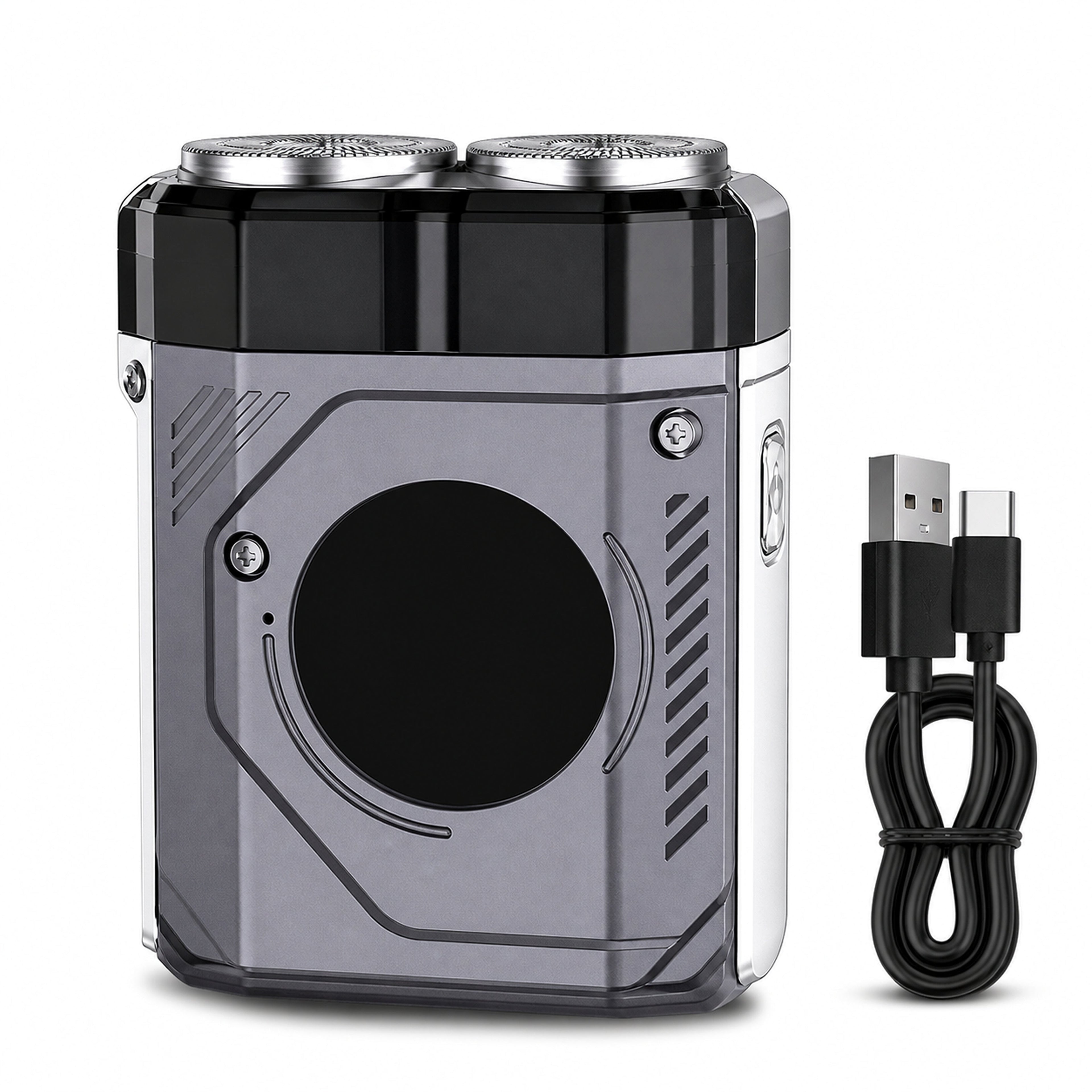New Arrival Mini Smart Rotary Electric Shaver Beard Razor Type-C USB Rechargeable Waterproof Ipx7 Trimmer Men