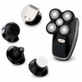 Bald Head Shaver 5 in 1 Electric Shaver Kit Waterproof Cordless Beard Floating Blades Razor Rotary Men Electric Shaver