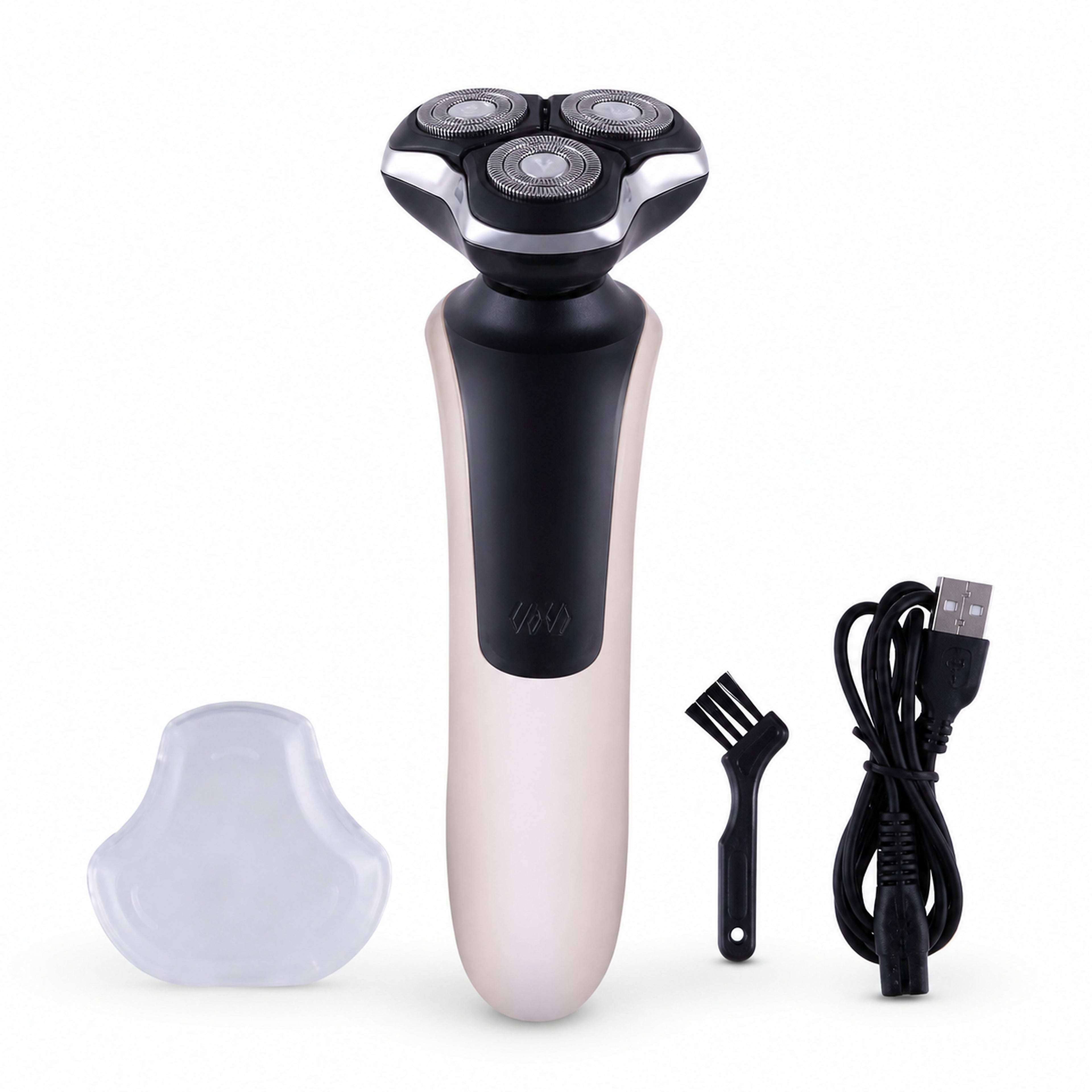Rotary 3D Floating Rechargeable Waterproof Wet&Dry Electric Shaver for Men