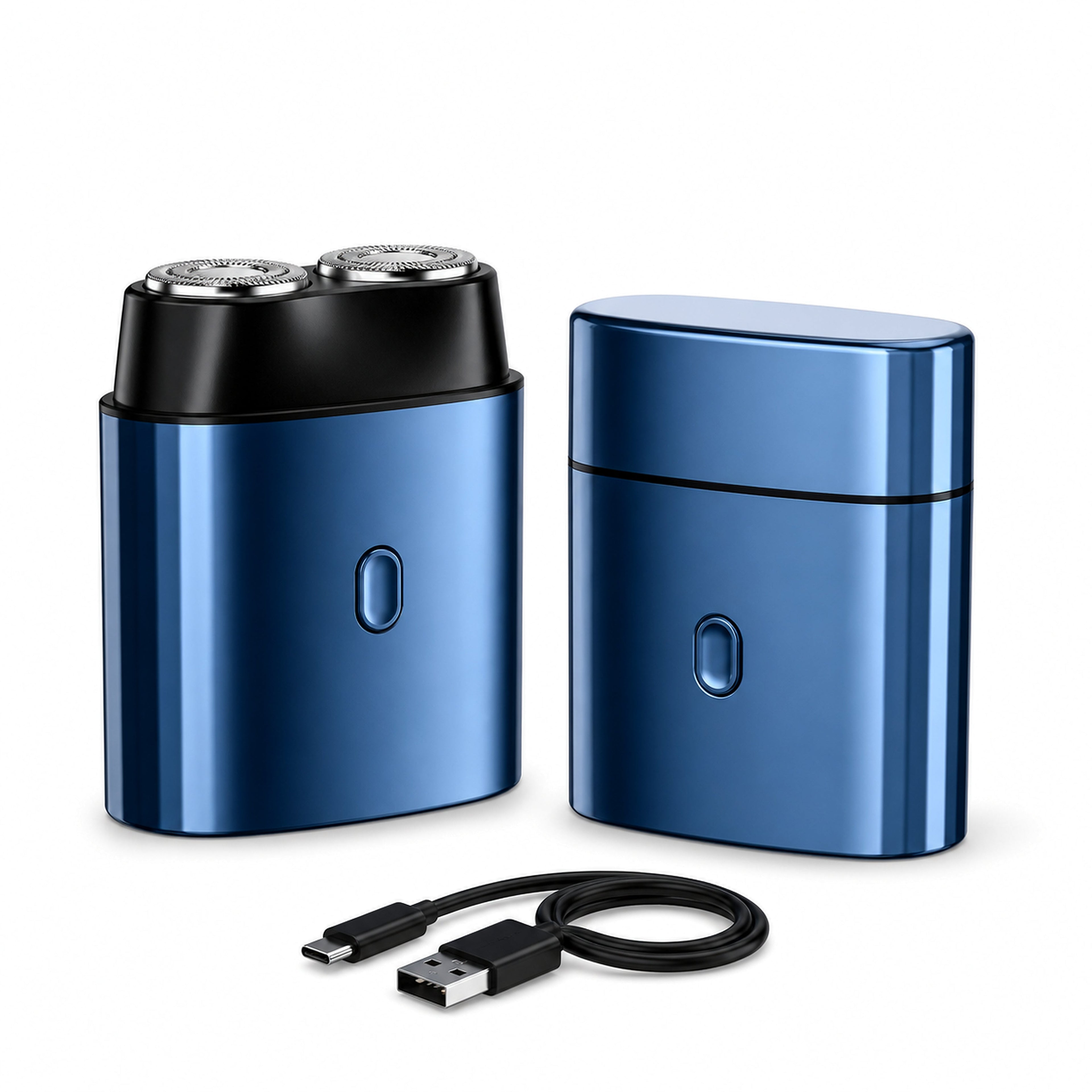 Mini Pocket Electric Shaver Type-C Rechargeable Men's Rotary Razor Waterproof Portable Shaver