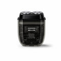 [Zsm] Slim Transparent Mecha Style Black Anti-Pinch Long Endurance Travel Shaver