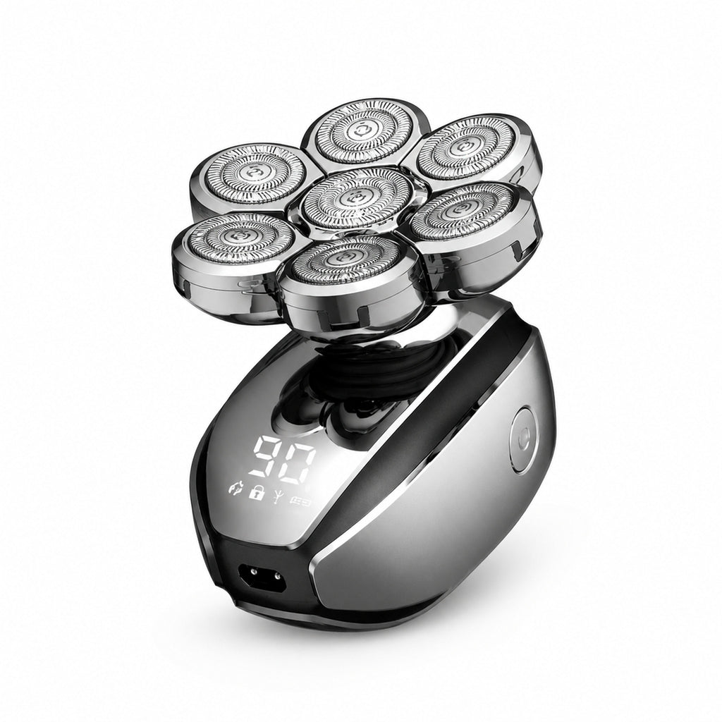 Multi-Function USB Shaver Kit with LCD Display — Bald Head & Trimmer