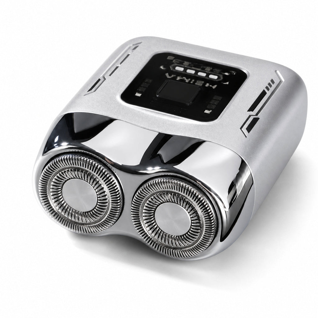 Waterproof LED Display Dual-Head Electric Shaver detail
