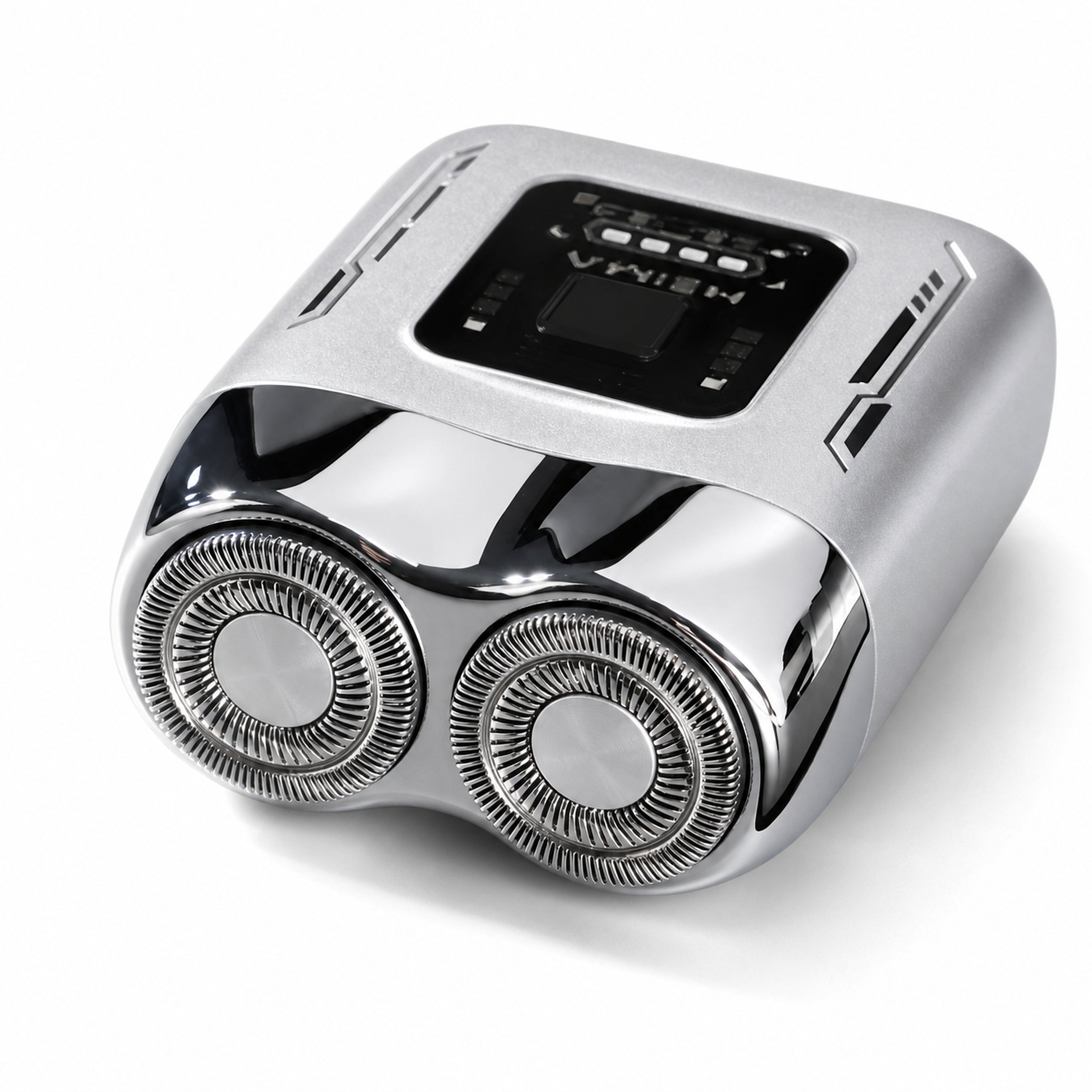 Waterproof LED Display Dual-Head Electric Shaver detail