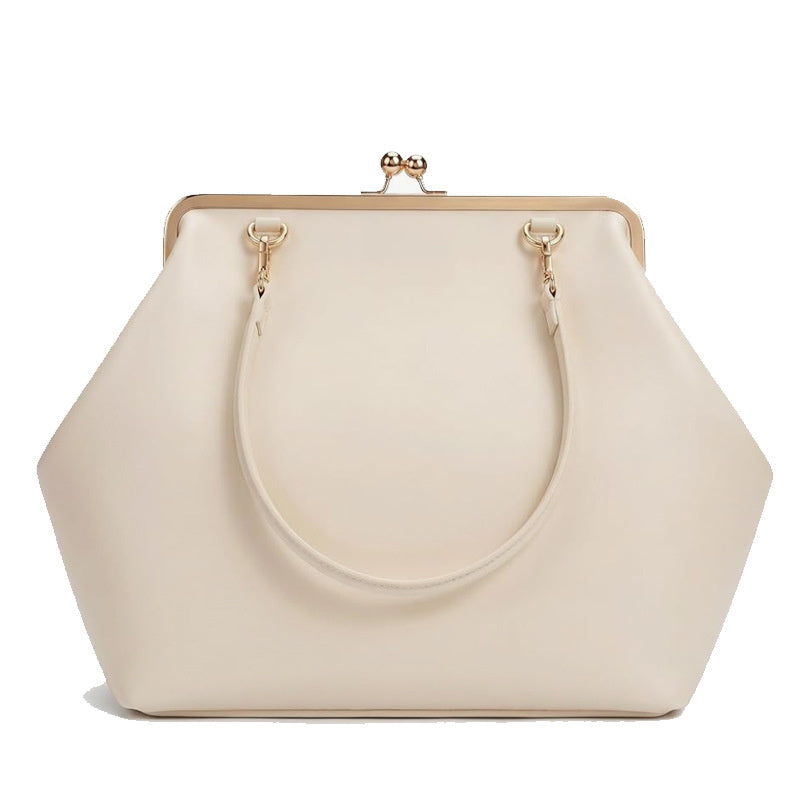 Shell Frame Handbag — PU Leather