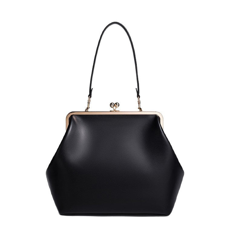 Shell Frame Handbag — PU Leather