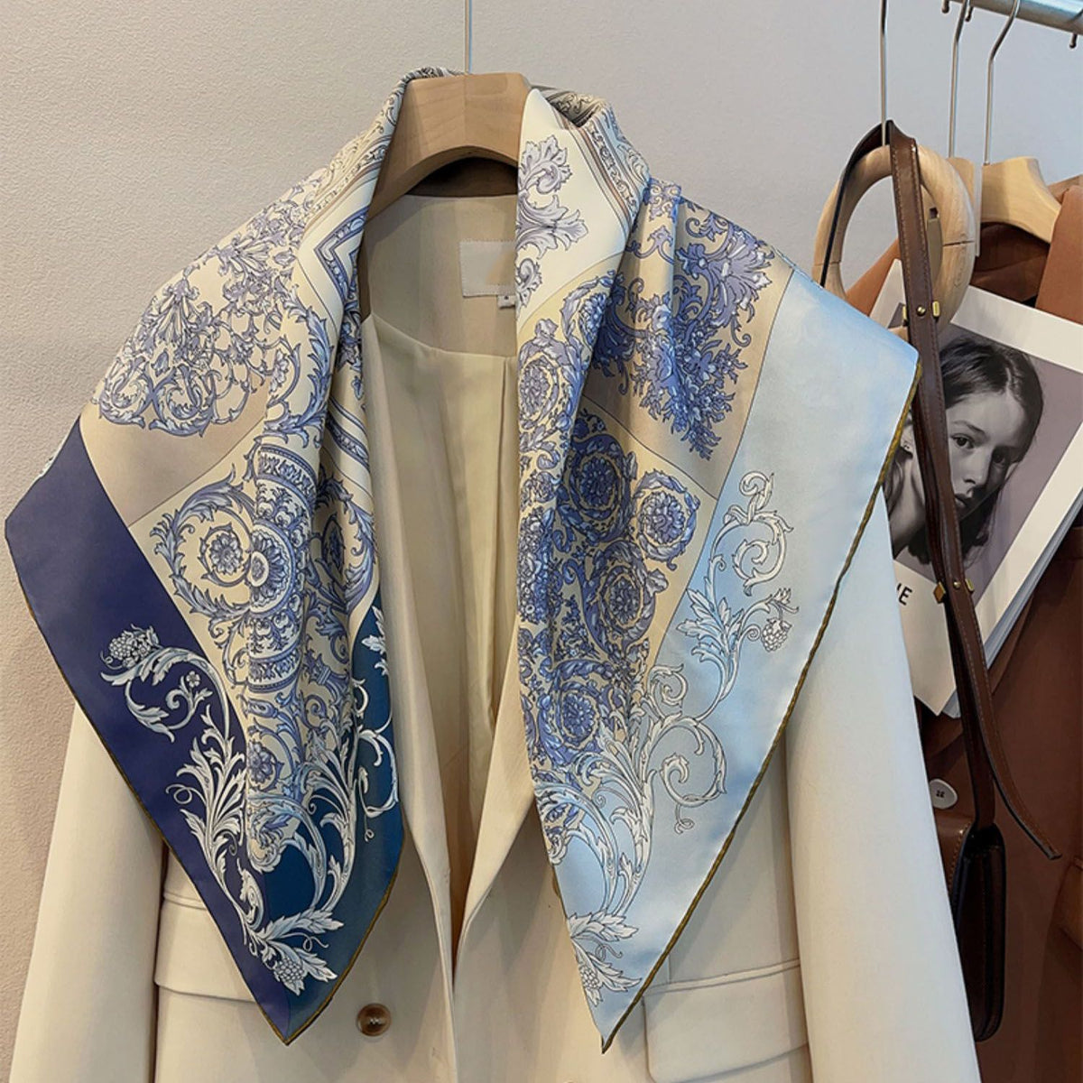 Double-Sided Silk Twill Scarf