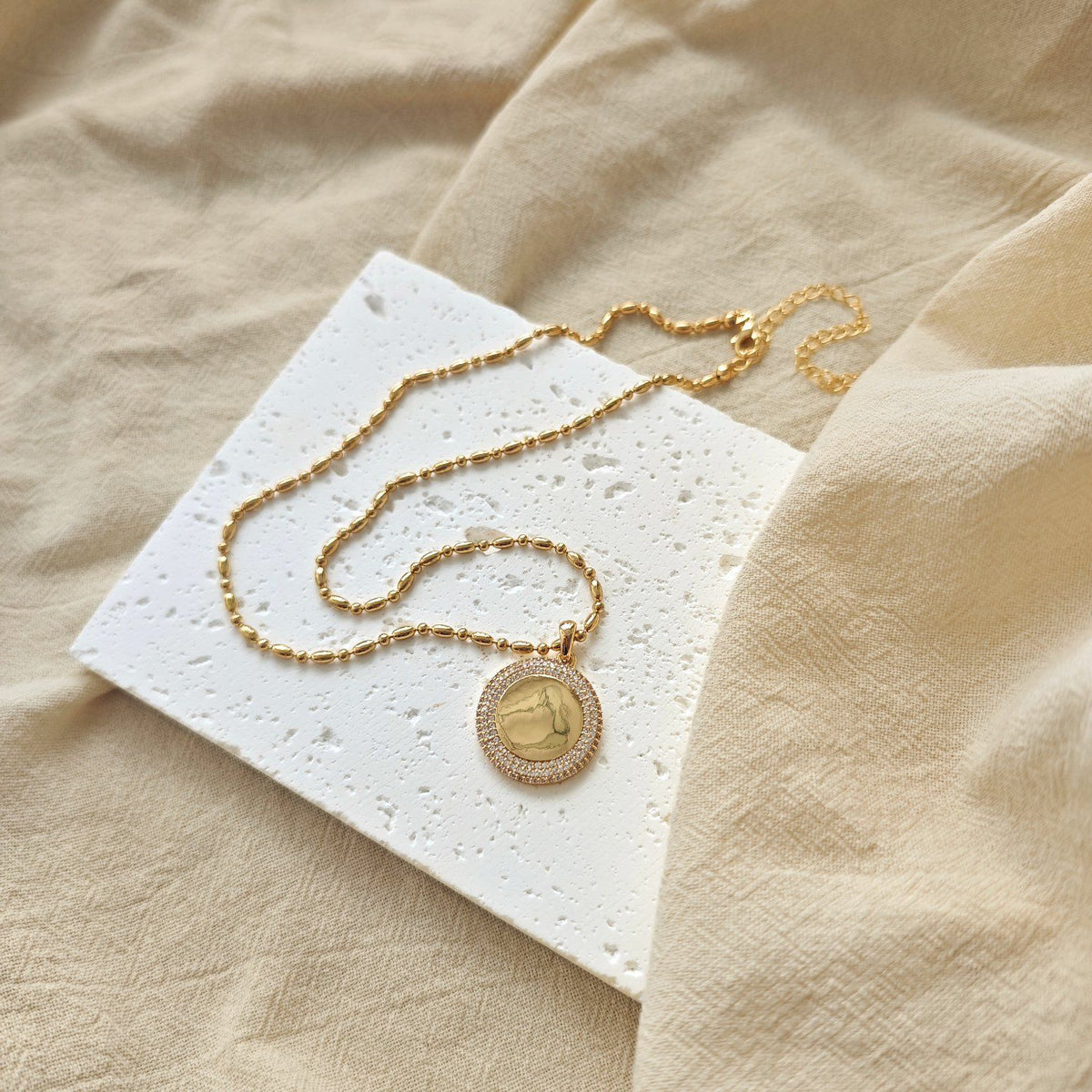 Old Money Coin Chain Necklace — Gold Plated