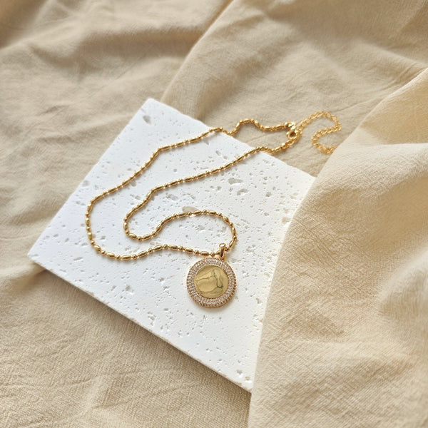 Old Money Coin Chain Necklace — Gold Plated