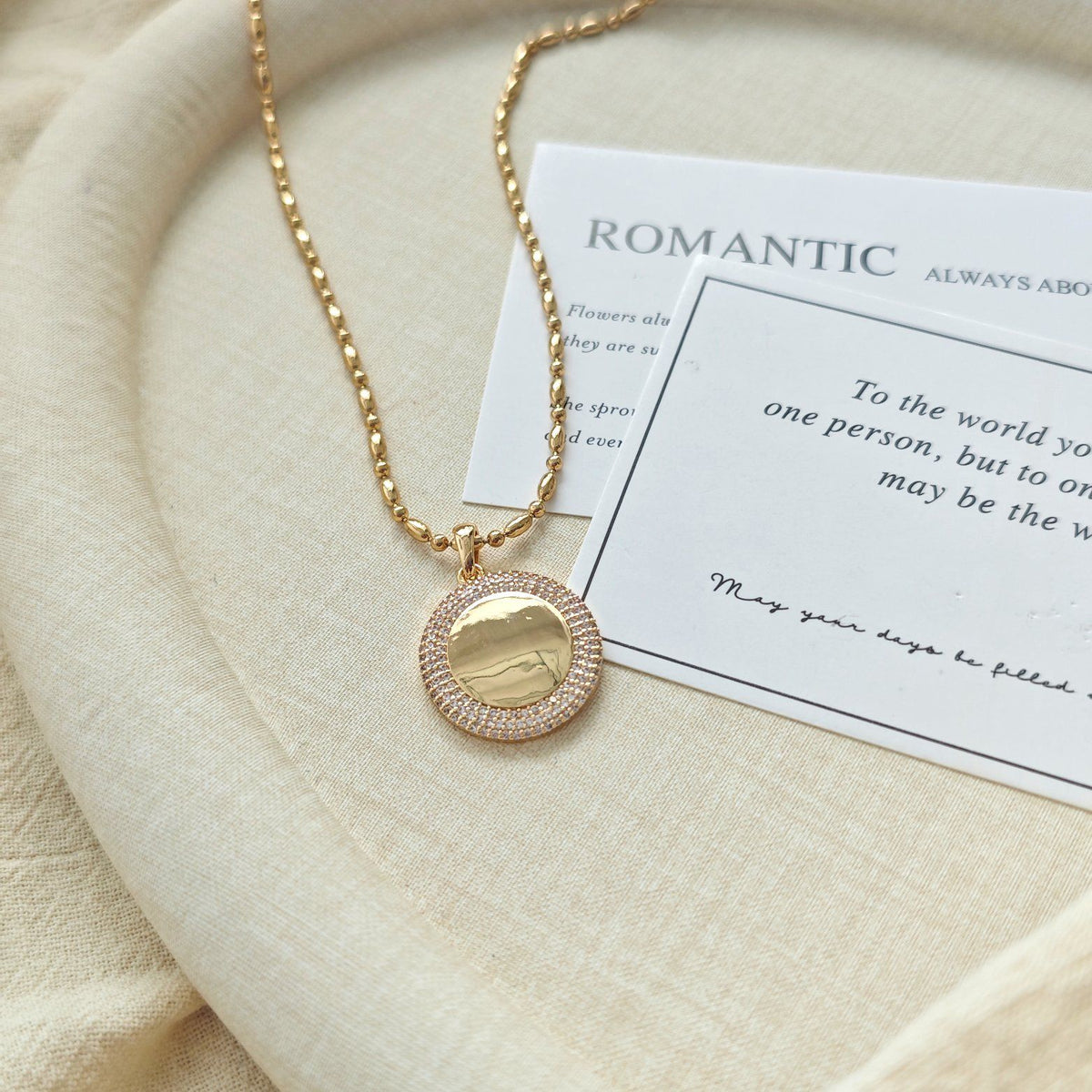 Old Money Coin Chain Necklace — Gold Plated