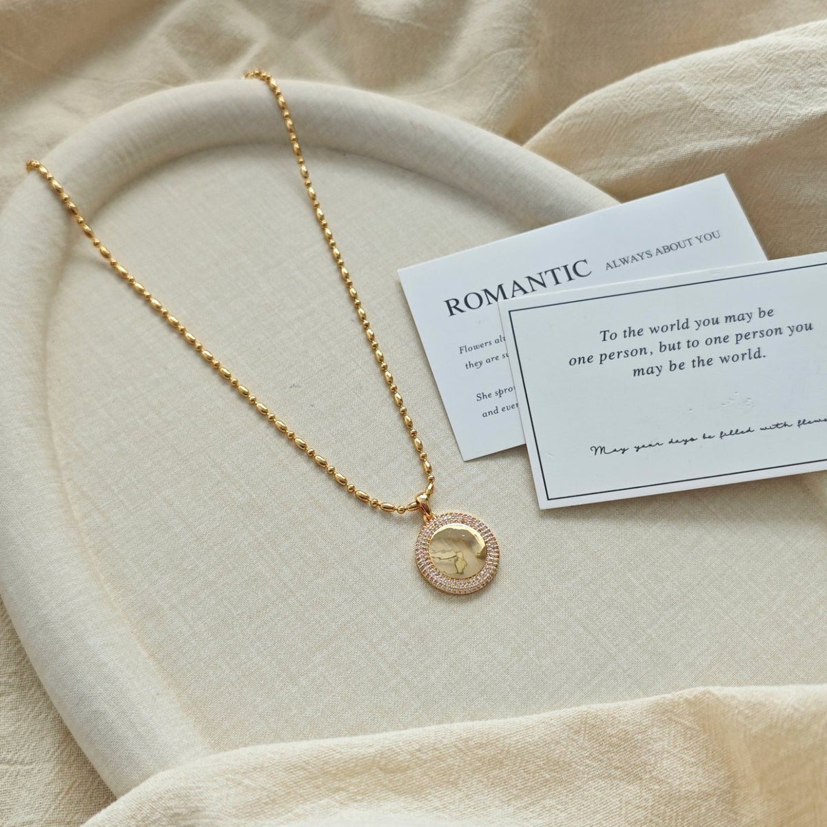 Old Money Coin Chain Necklace — Gold Plated