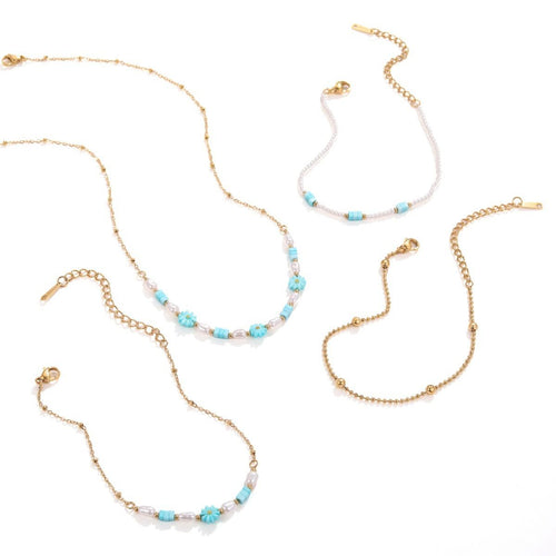 Bohemian Jewelry Set — 18K Gold Plated Steel