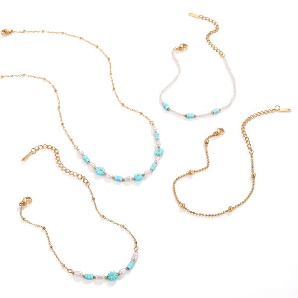 Bohemian Jewelry Set — 18K Gold Plated Steel