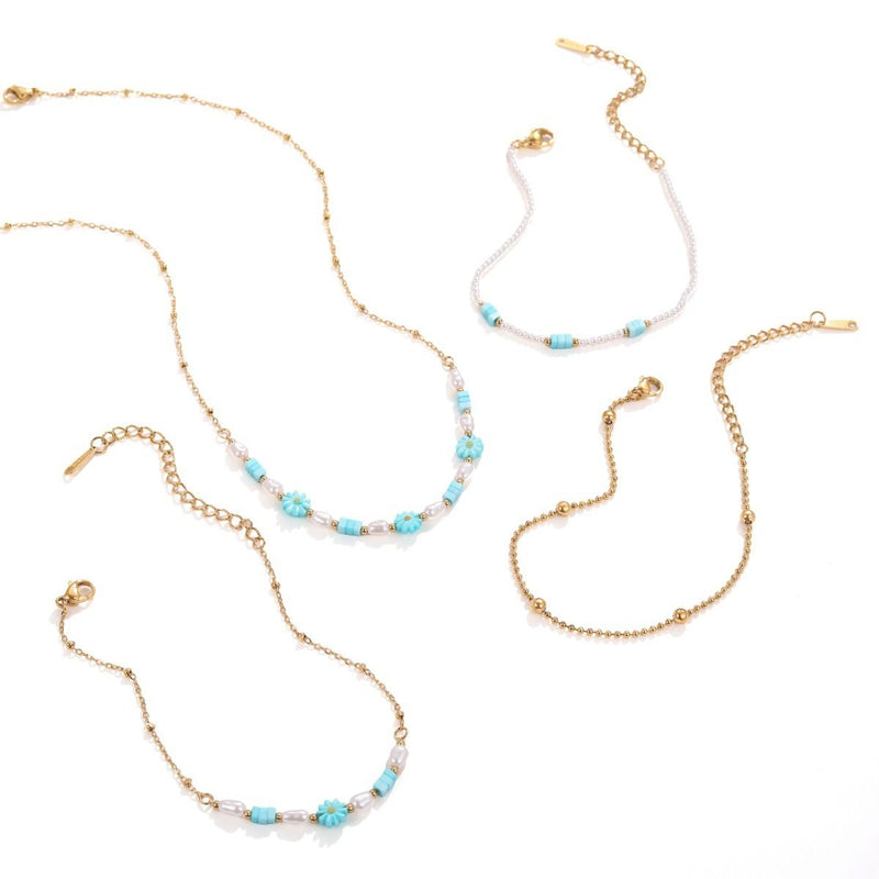 Bohemian Jewelry Set — 18K Gold Plated Steel