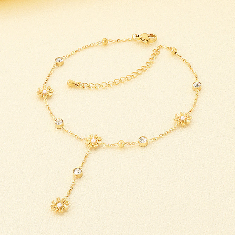 Tassel Anklet — 18K Gold Plated Steel