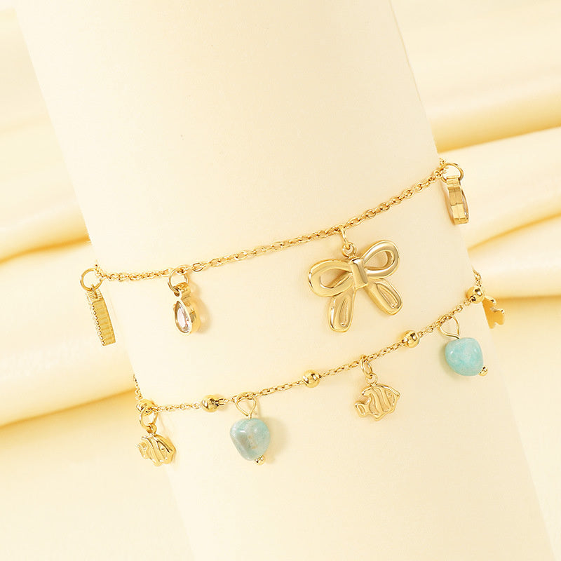 Tassel Anklet — 18K Gold Plated Steel