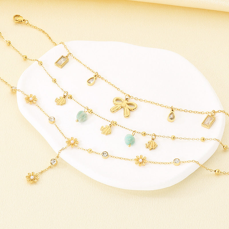Tassel Anklet — 18K Gold Plated Steel