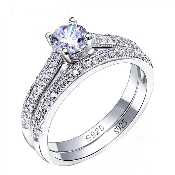 Halo Cushion CZ Ring — 925 Silver