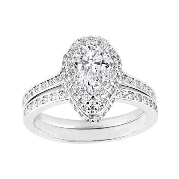 Halo Cushion CZ Ring — 925 Silver