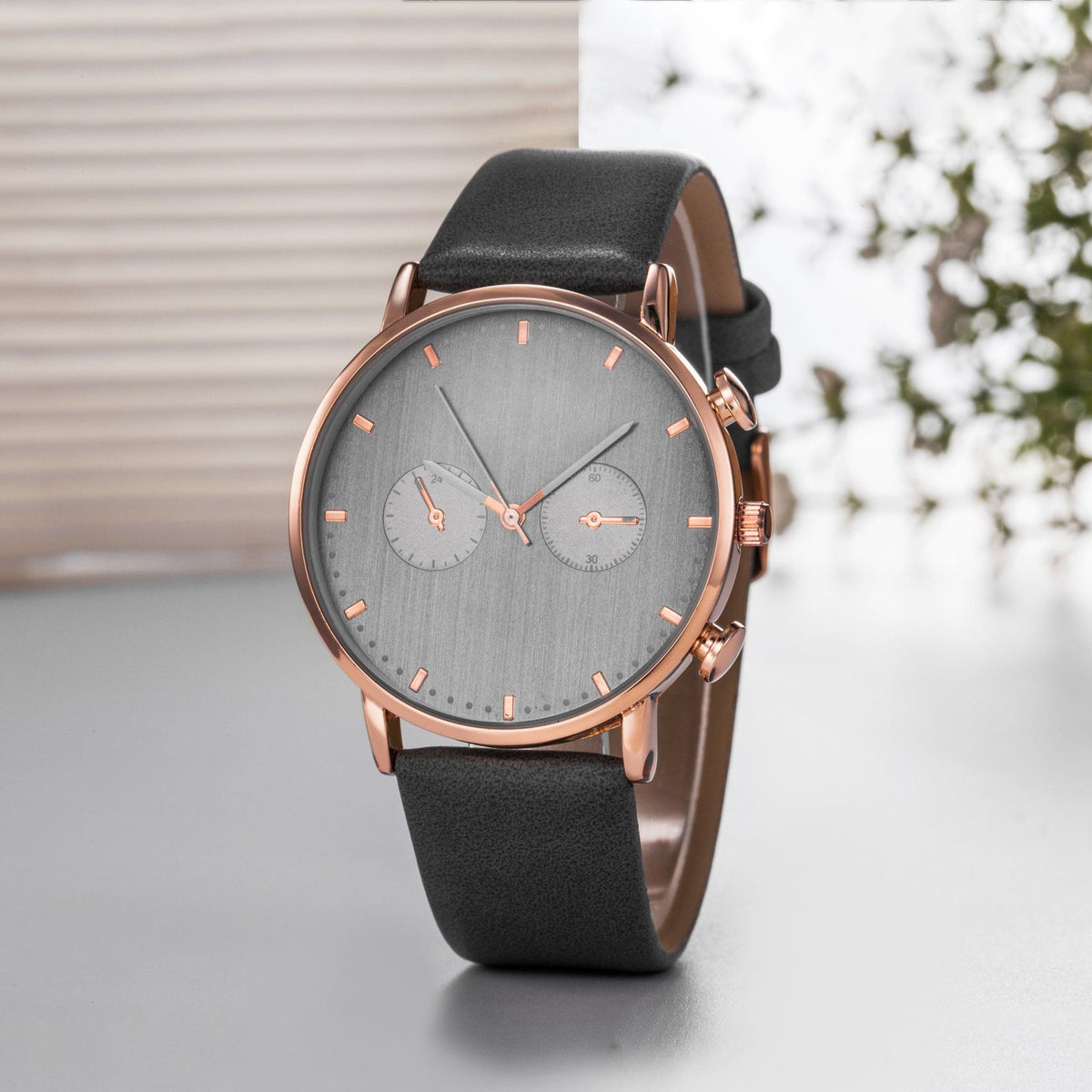 Halden Chronograph Watch — Leather Strap