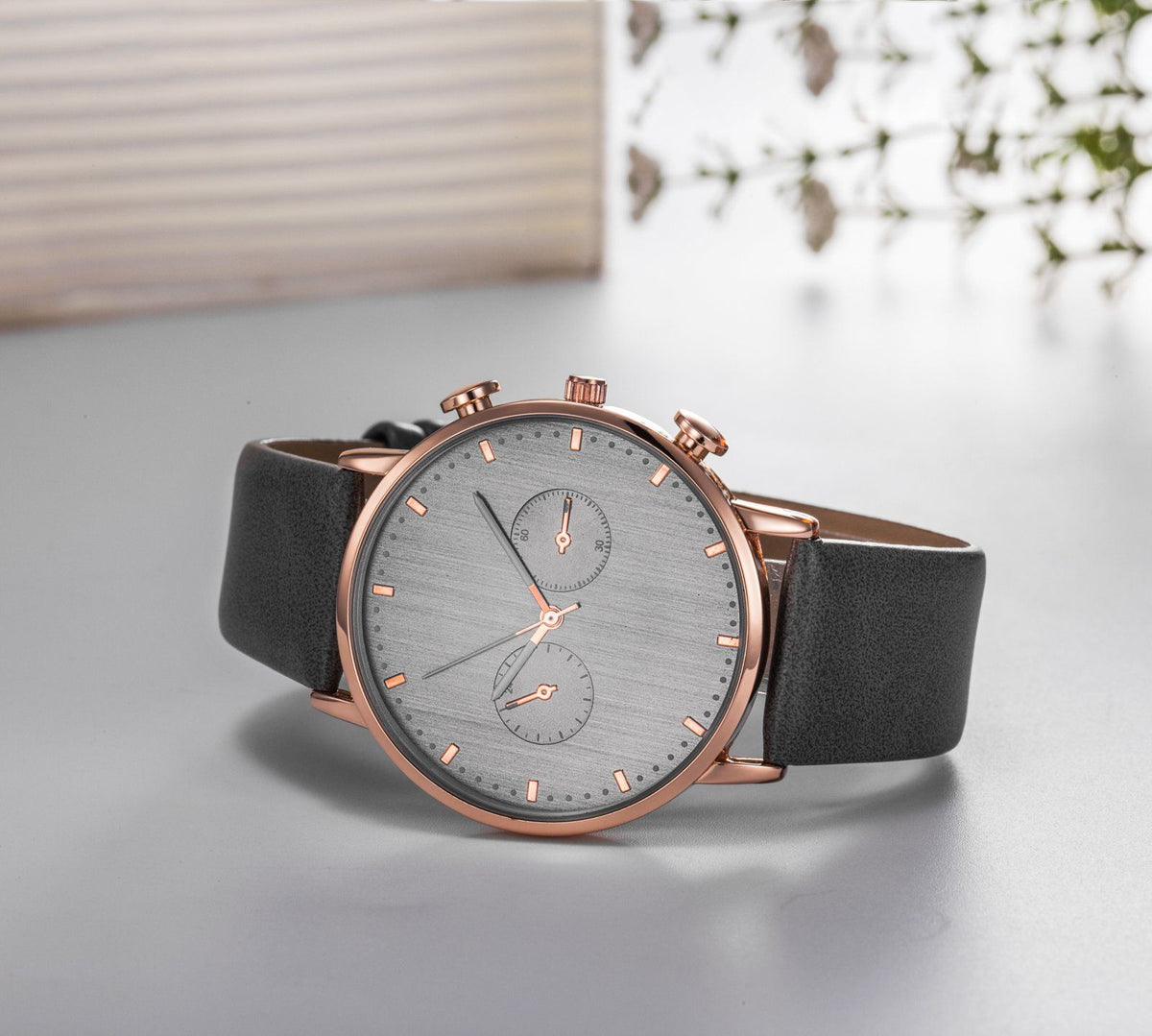 Halden Chronograph Watch — Leather Strap