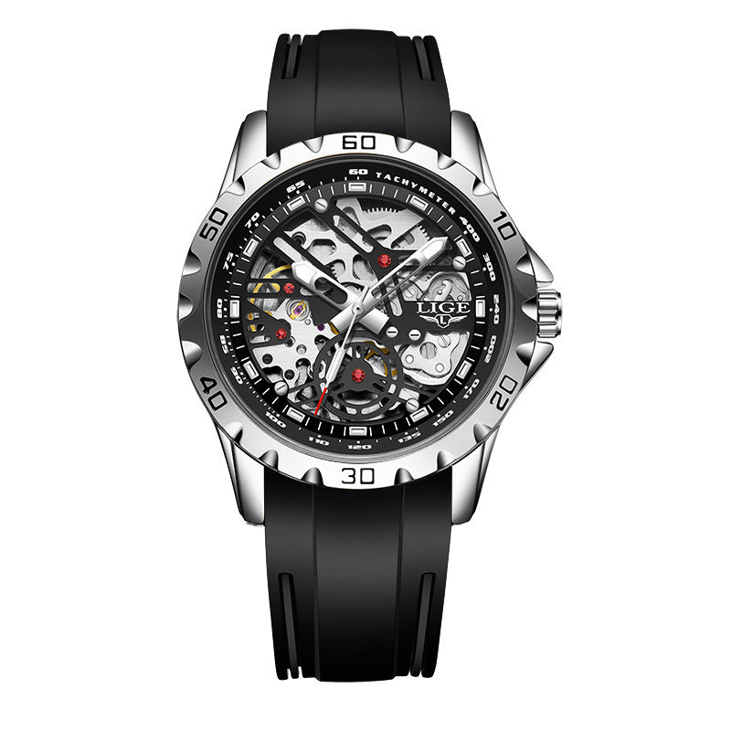 Hollow Dial Watch — Silicone Strap