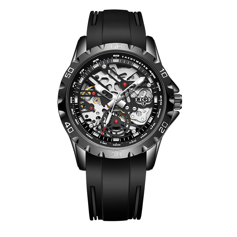 Hollow Dial Watch — Silicone Strap