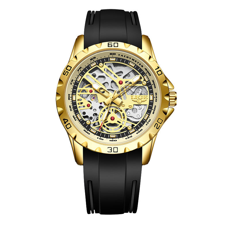 Hollow Dial Watch — Silicone Strap
