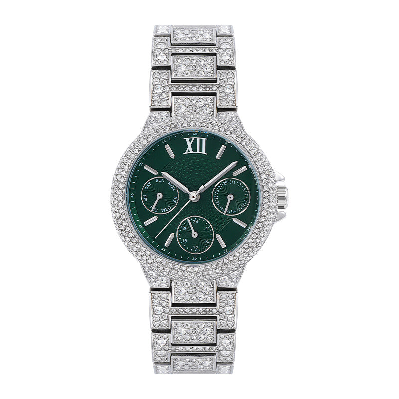 Aurele Pave Watch — 316L Steel