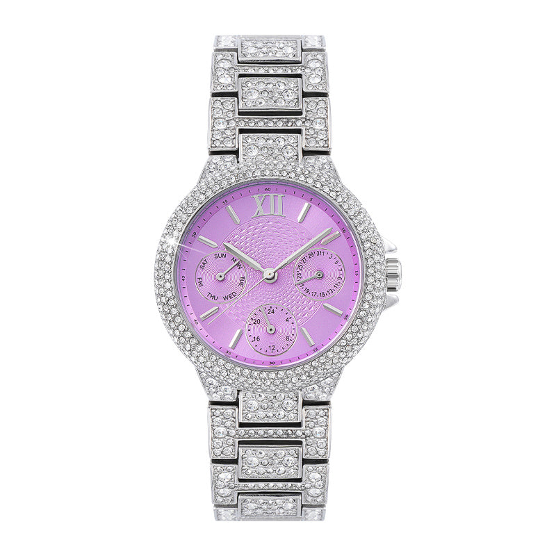 Aurele Pave Watch — 316L Steel