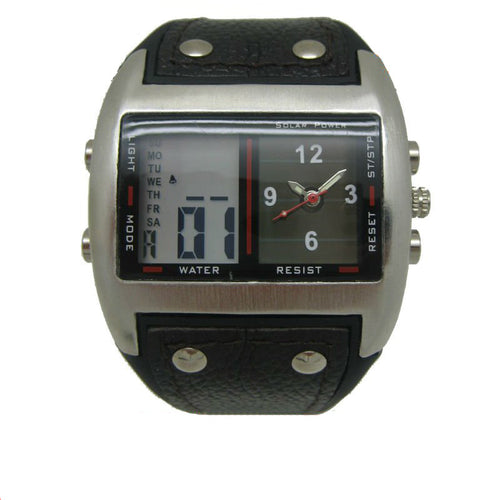 Voyager Solar Digital Watch — World Time