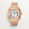Unworn Santos de, 18k Rose Gold, 35.1mm, Ref# WGSA0031, box and papers