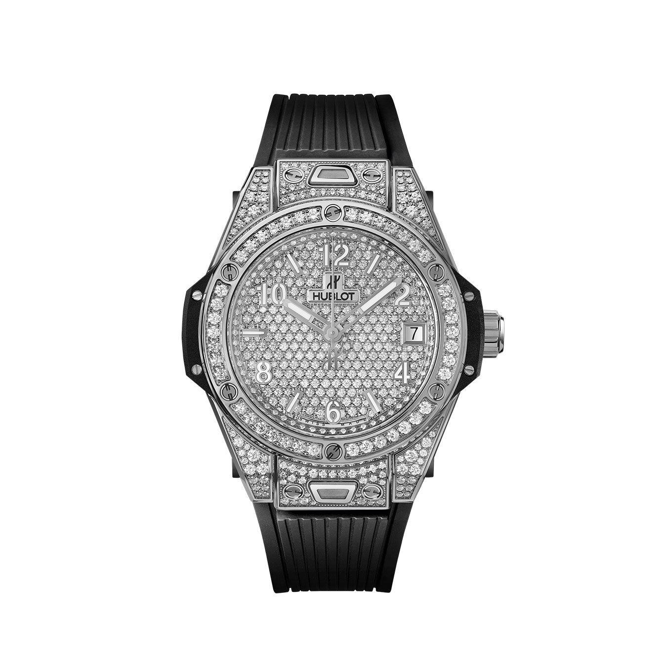 Big Bang ONE CLICK STEEL FULL PAVÉ Ref# 465.SX.9010.RX.1604
