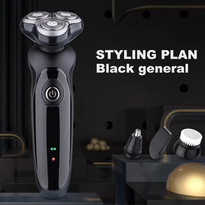 Electric LCD Display Rotary Blade Trimmer Waterproof Wet and Dry Men Shaver