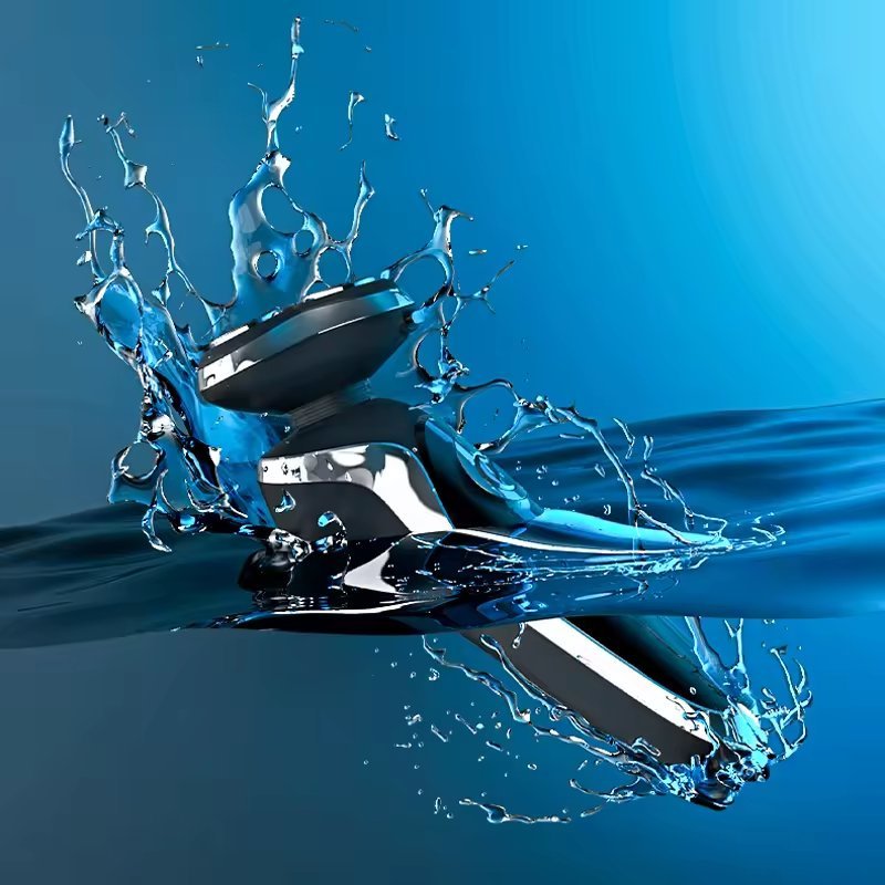 Electric LCD Display Rotary Blade Trimmer Waterproof Wet and Dry Men Shaver