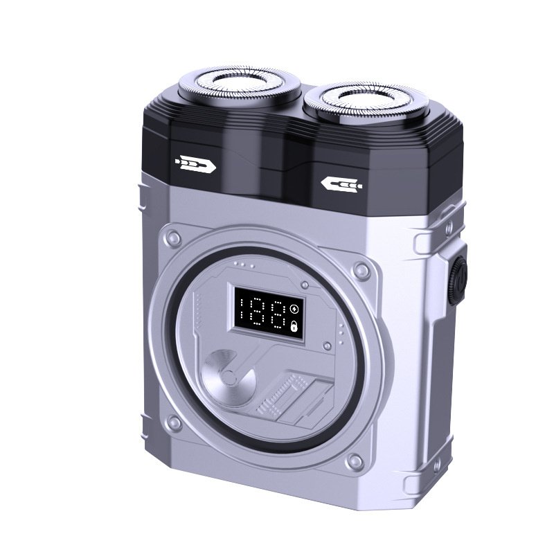 Cross-Border Dual Head Electric Shaver for Men, Portable Design