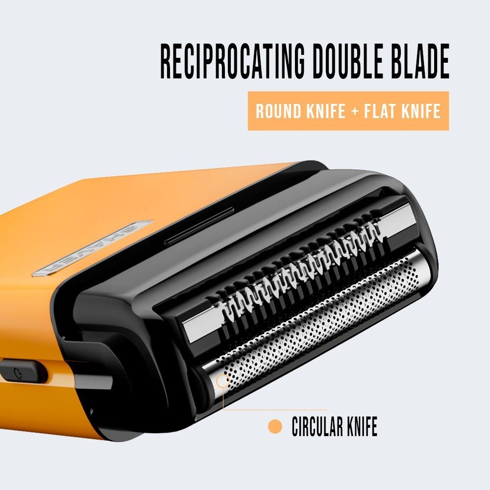 Zp-917 Cordless Razor with Trimmer USB-C Waterproof Double Blades Electric Foil Shaver for Man