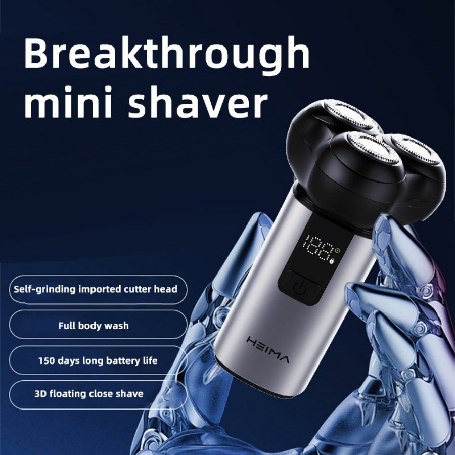Quality Anti-Cut Protection Head Mens Electric Triple-Head Shaver for Men Salon Use