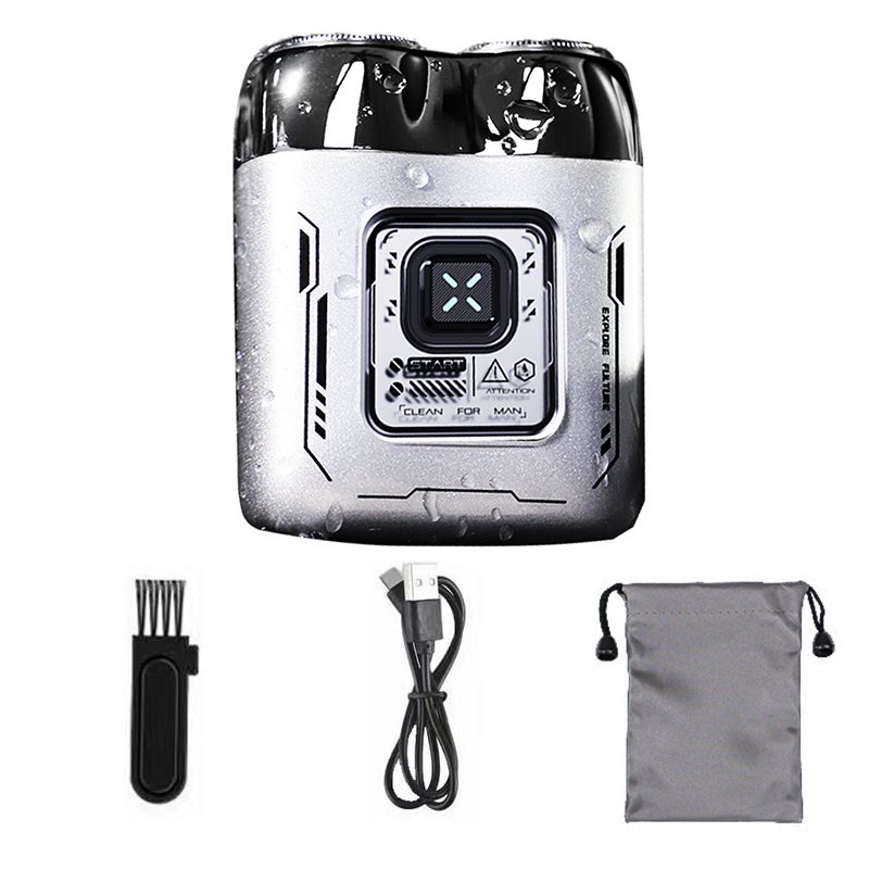 Waterproof LED Display Convenient Shaving Machine Mens Electric Dual-Head Shaver for Men Salon Use