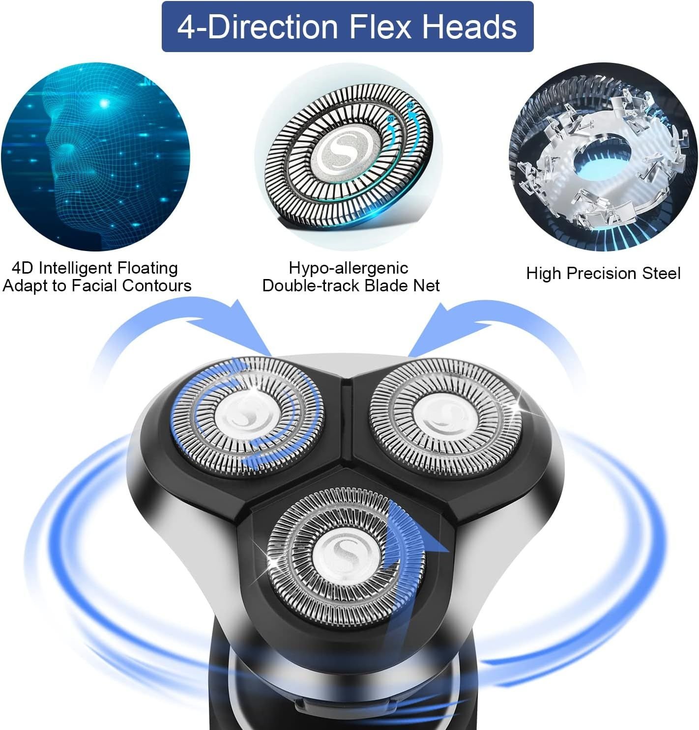 3D Floating Shavers Electric Shavers Men Trimmer Mens Razor Shaver