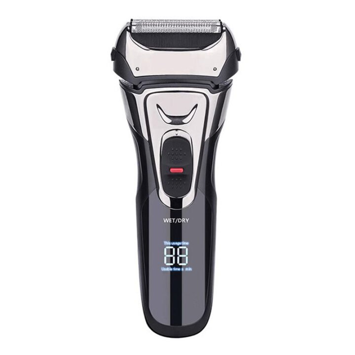 Reciprocating Full Body Washable Three-Head Electric Shaver Men's Home Hotel Pop-up Beard Hair Trimmer
