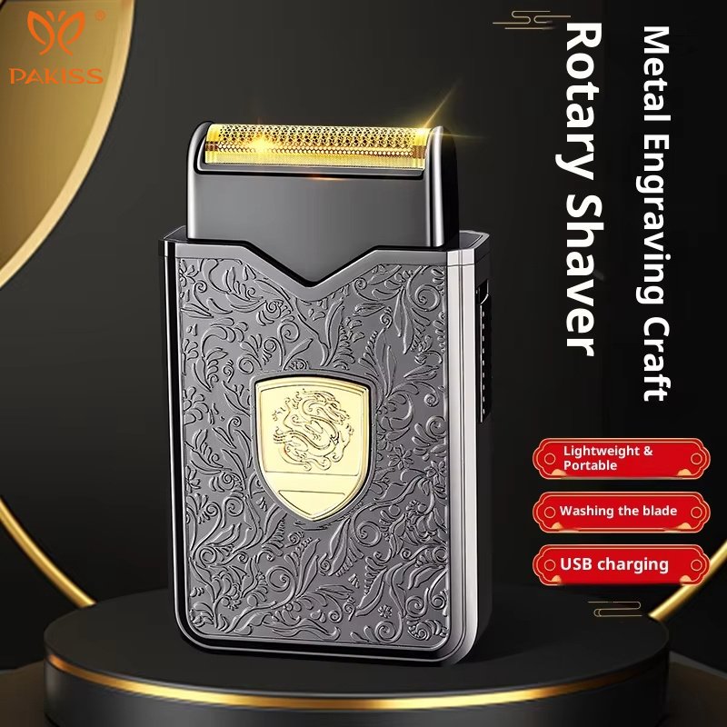 Pakiss Electric Rechargeable Shaver -High-Speed Reciprocating Razor with Smart Color Display, Wet & Dry Electric Shaver Gift for Men