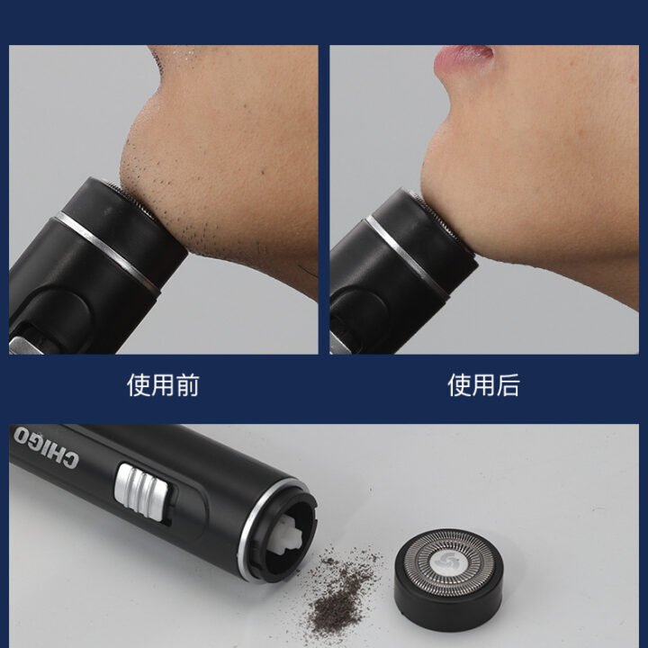 Chigo Mini Shaver Electric Men Shaving Shaver Rechargeable Portable Car Washable Beard Knife