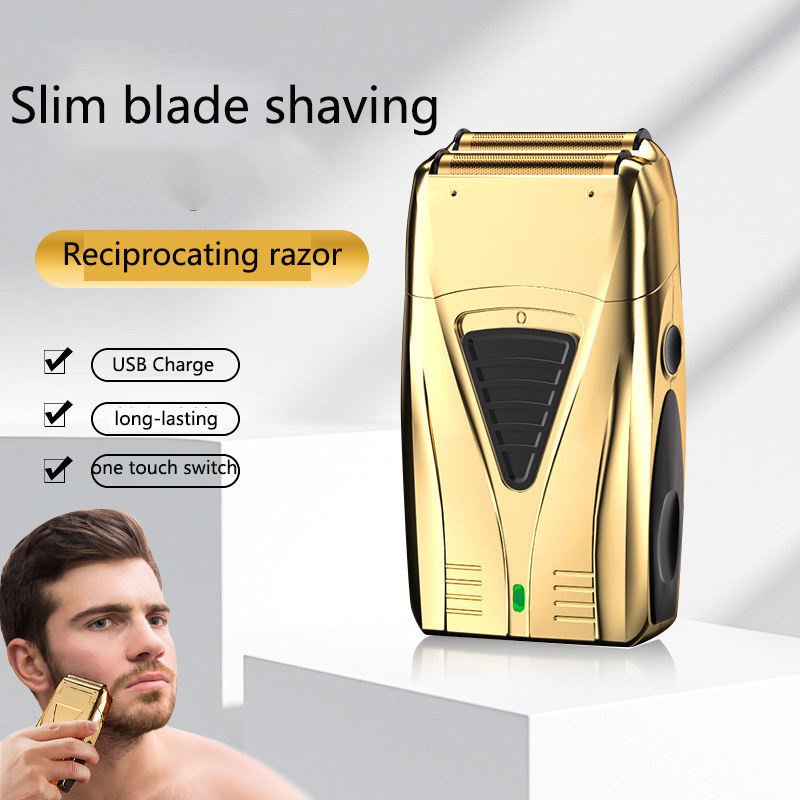 Travel Portable Electric Hair Clipper LCD Digital Display Men's Washable Reciprocating Double Blade Shaver
