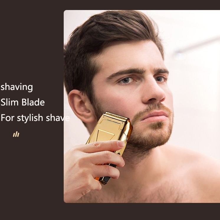 Travel Portable Electric Hair Clipper LCD Digital Display Men's Washable Reciprocating Double Blade Shaver