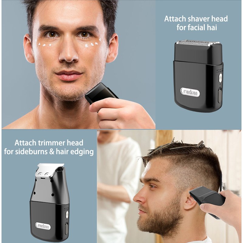 Portable Electric Razor 45-Day Battery Life Waterproof Mini Shaver for Men