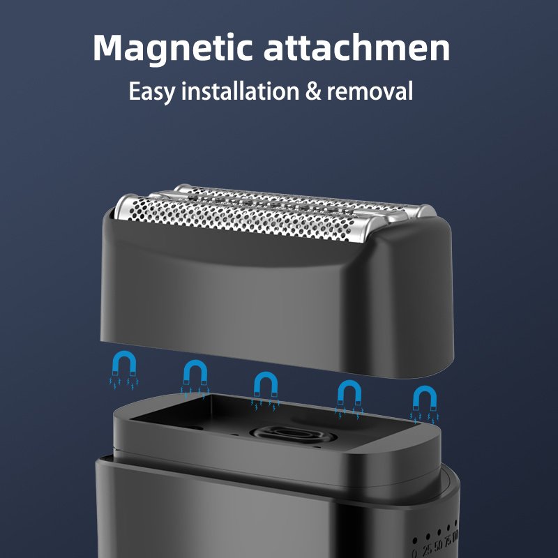 Portable Electric Razor 45-Day Battery Life Waterproof Mini Shaver for Men