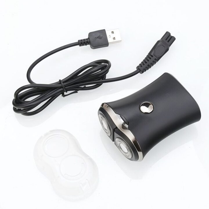 Men Shaving Machine Portable Electric Shaver Mini USB Rechargeable Travel Shaver