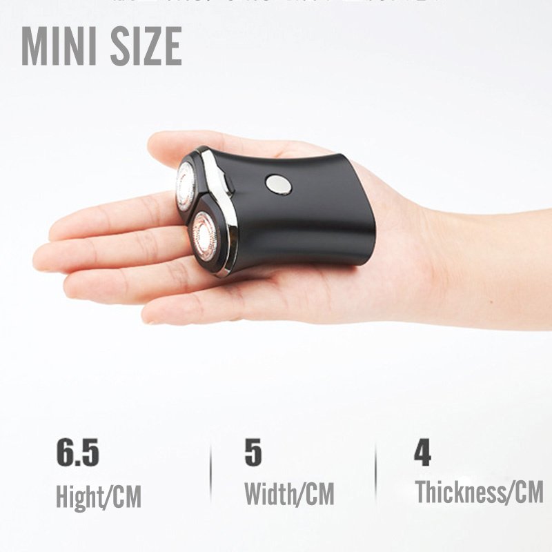 Men Shaving Machine Portable Electric Shaver Mini USB Rechargeable Travel Shaver